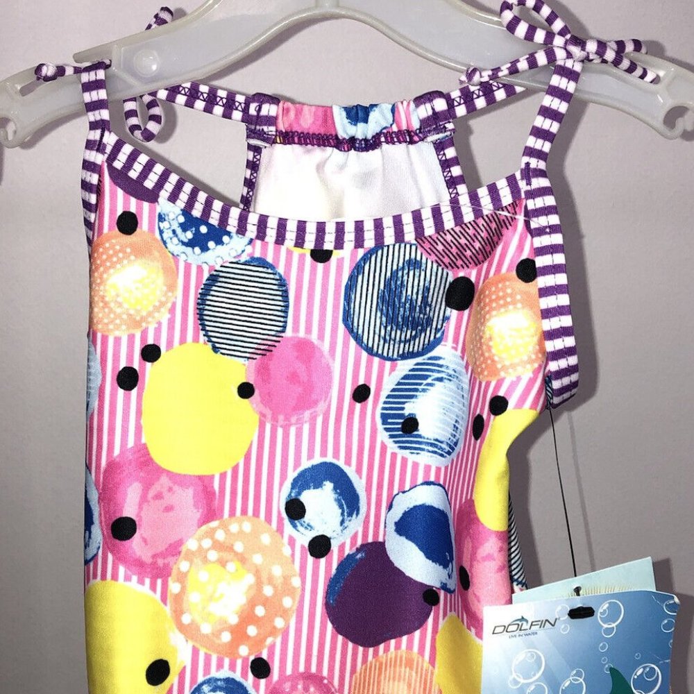 Little Dolphins Girls UV Ray Protected Swimwear Top Size 2T NWT